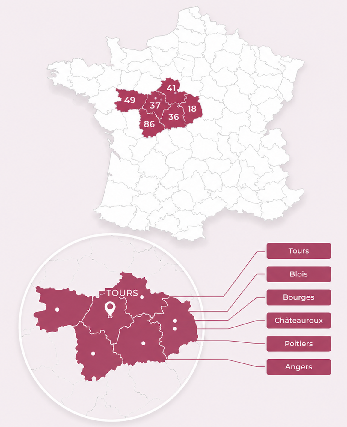Zone d’intervention STE Tours